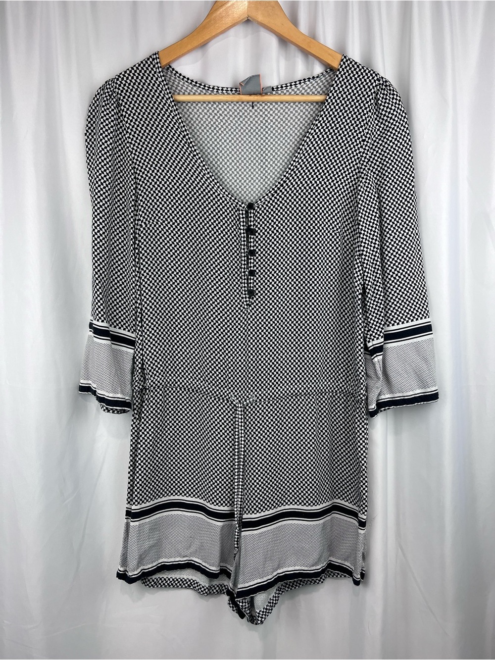 Rip curl Black and White Romper